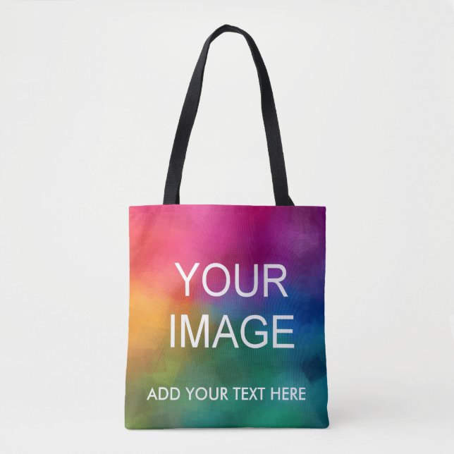 Tote Bag Personnaliser Ajouter votre propre Modèle de texte (Devant)