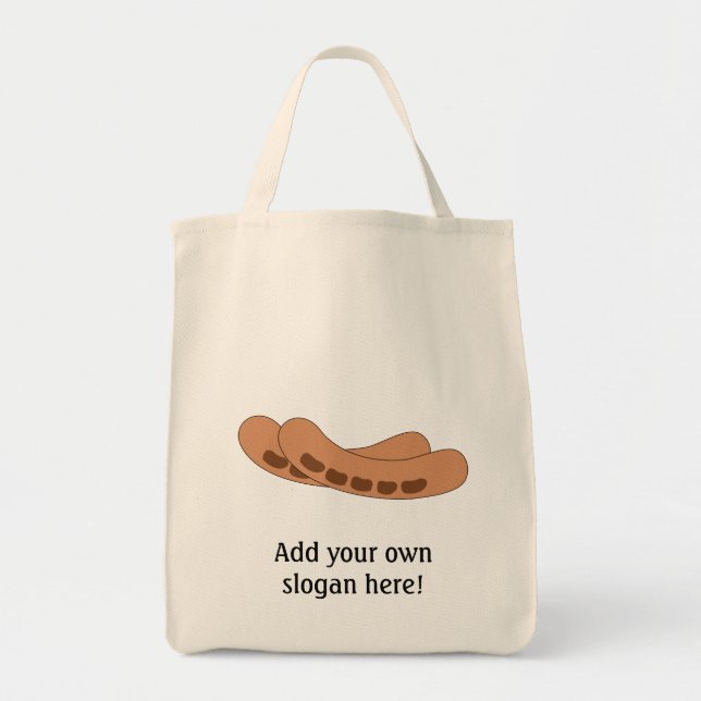 Tote Bag Personnaliser de ce graphique Saucisses (Devant)