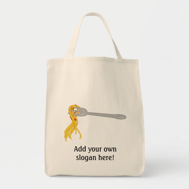 Tote Bag Personnaliser de ce graphique Spaghetti Pasta (Devant)