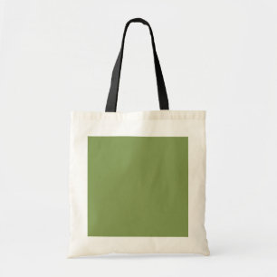Tote Bag Personnaliser de couleur solide Moss Green Arrière
