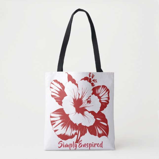 Tote Bag Personnaliser d'Hibiscus simple et applicable (Devant)