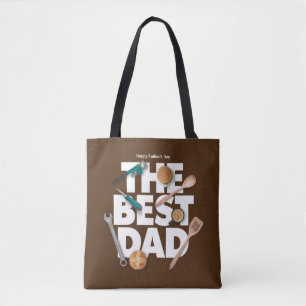 Tote Bag Personnaliser la Fête des pères heureuse Le meil