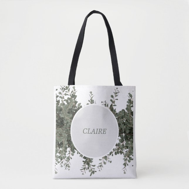 Tote Bag Personnaliser la verdure dorée botanique (Devant)