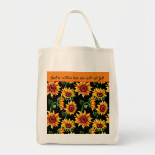 Tote Bag Personnaliser le devis de tournesol/Nom automne