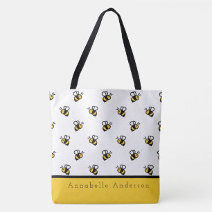 Tote Bag Personnaliser le Motif des abeilles