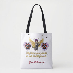 Tote Bag Personnaliser le nom du chat