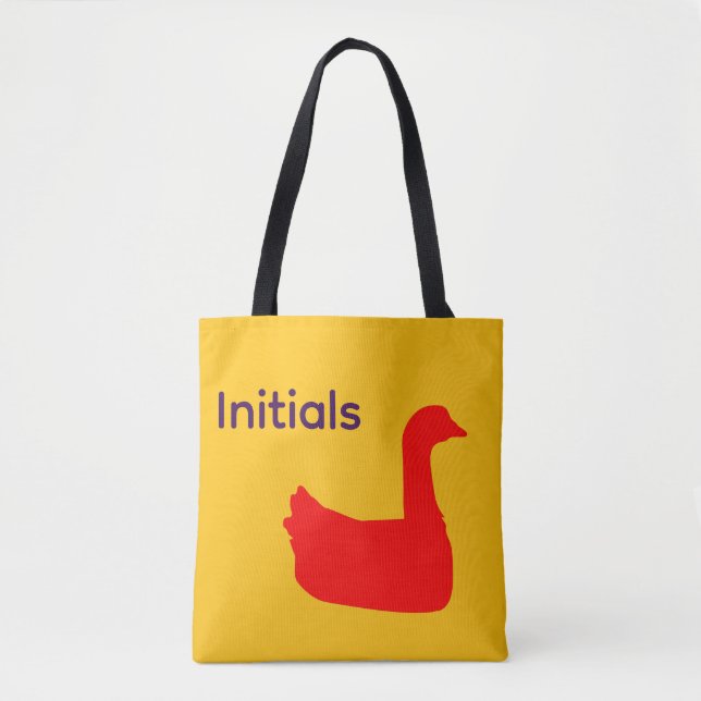 Tote Bag Personnaliser le thème Red Duck (Devant)