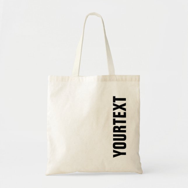 Tote Bag Personnaliser Moderne Modèle Top Budget Shopping (Devant)