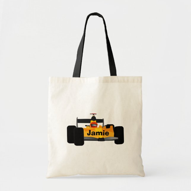Tote Bag Personnaliser Race Car Cadeaux de fête d'anniversa (Devant)