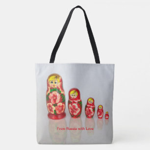 Tote Bag Personnaliser Russe Matryoshka empilage poupées