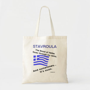 Tote Bag Personnaliser Sang Hellas Coule Dans Mes Veines Pa