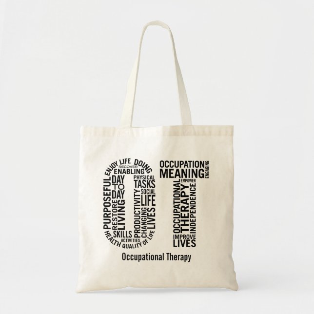 Tote Bag Personnalisez l'ergothérapiste OT (Devant)