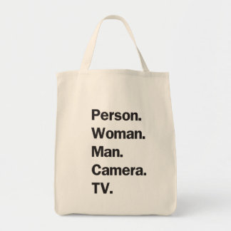 Tote Bag Personne. Femme. Mec. Caméra. TV.
