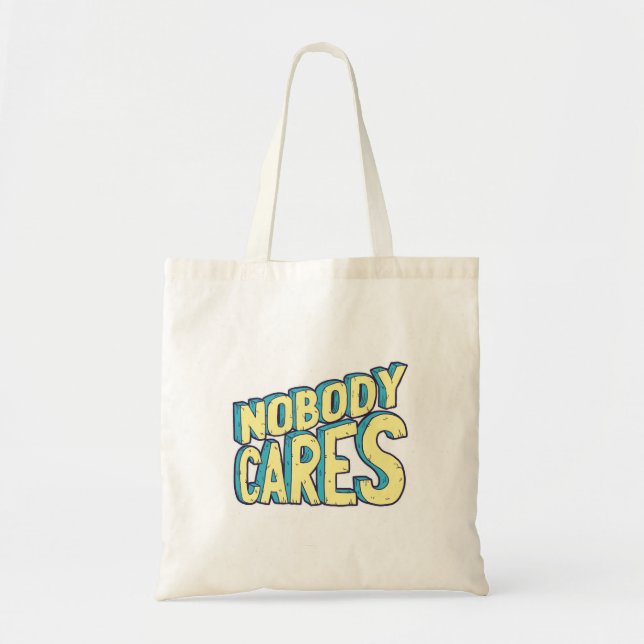 Tote Bag Personne Ne S'Intéresse À L'Art Typographique (Devant)