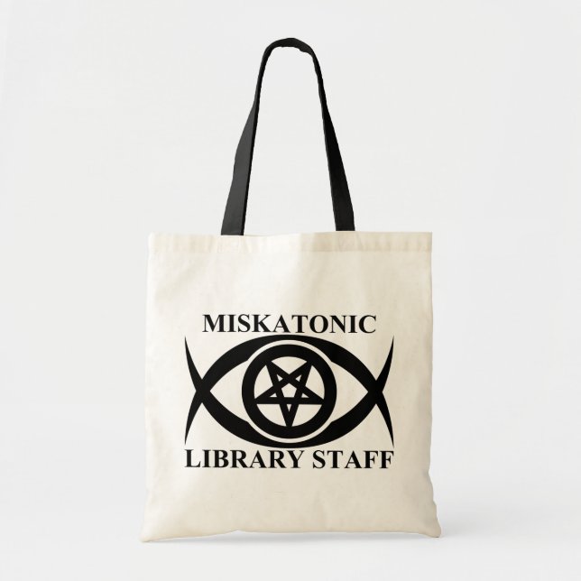 TOTE BAG PERSONNEL DE LA BIBLIOTHÈQUE DE MISKATONIC (Devant)