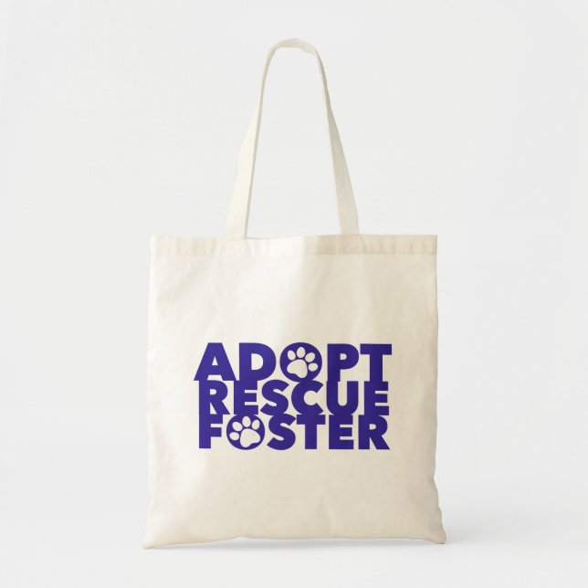 Tote Bag Pet Adopter Secourt Foster (Devant)