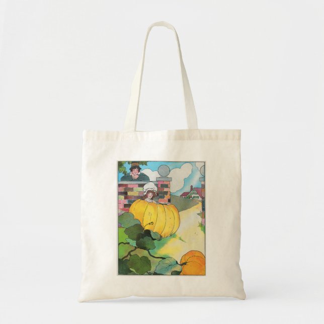 Tote Bag Peter Citrouille Mangeur Mère Goose Nursery Rhyme (Devant)