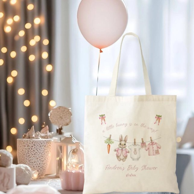 Tote Bag Peter the Rabbit Girl Clothesline  (Créateur téléchargé)