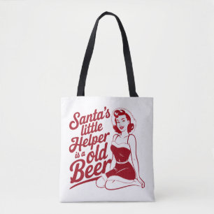 Tote Bag Petit Aide du Père Noël Noël Snarky Sarcastique