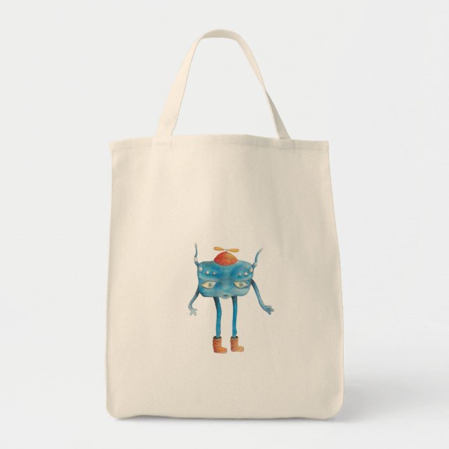 Tote Bag Petit Alien Pi (Devant)