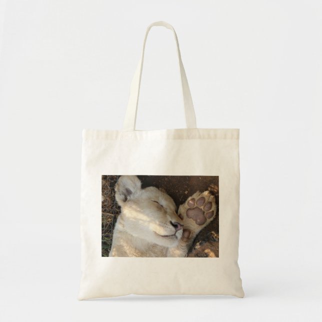 Tote Bag Petit animal de lion fourre-tout (Devant)