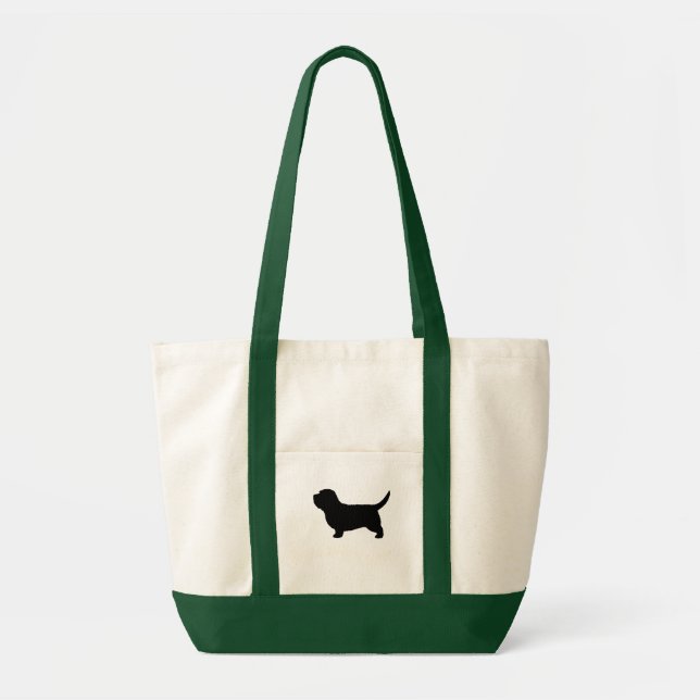 Tote Bag Petit Basset Griffon Vendeen Chien Silhouette PBGV (Devant)