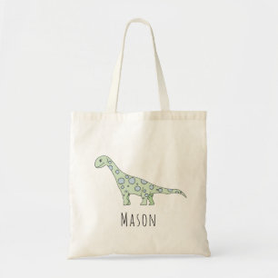 Tote Bag Petit Bébé Garçon Spotty Dinosaur Nom de couche