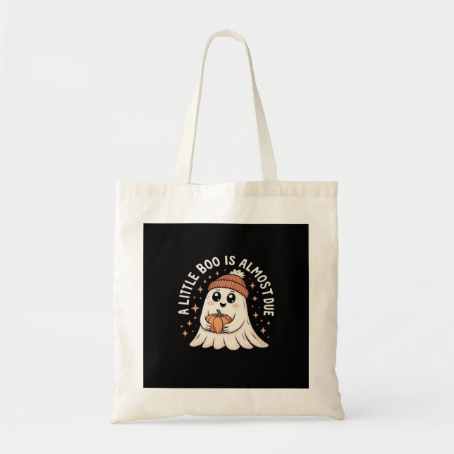 Tote Bag Petit Bois Est Presque Dû Halloween Grossesse Reve (Devant)