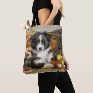 Tote Bag Petit Chien Chien Aussie Mignonne Chien Bi-Color C