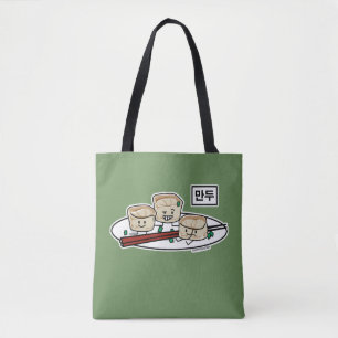 Tote Bag Petit déjeuner coréen le Hangeul de dim sum de