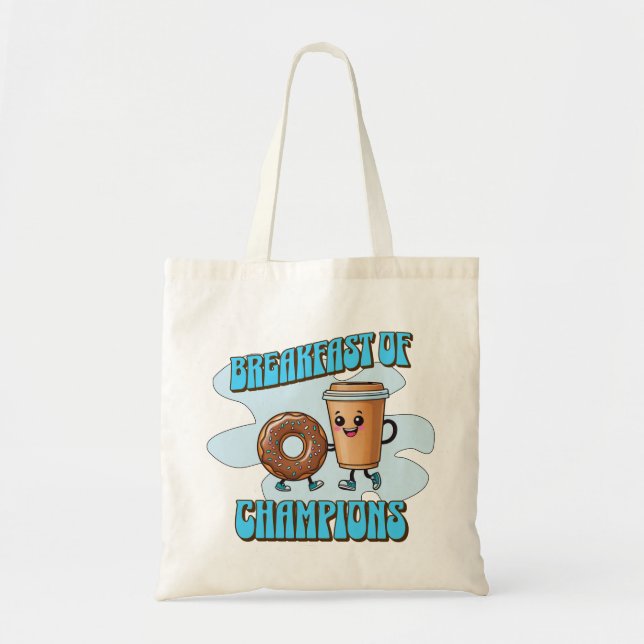 Tote Bag Petit déjeuner de Champions (Devant)