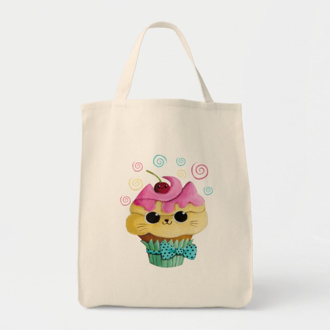 Tote Bag Petit gâteau mignon de Kitty (Devant)