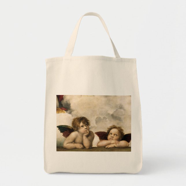 Tote Bag Petit groupe de Sistine Madonna, Raphael (Devant)