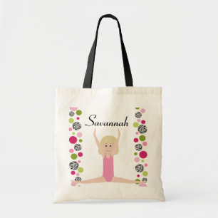 Tote Bag Petit gymnaste dans le rose et le vert