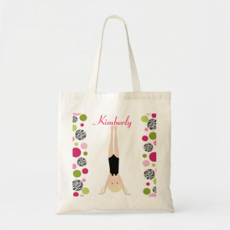 Tote Bag Petit gymnaste dans le rose et le vert