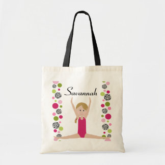 Tote Bag Petit gymnaste dans le rose et le vert