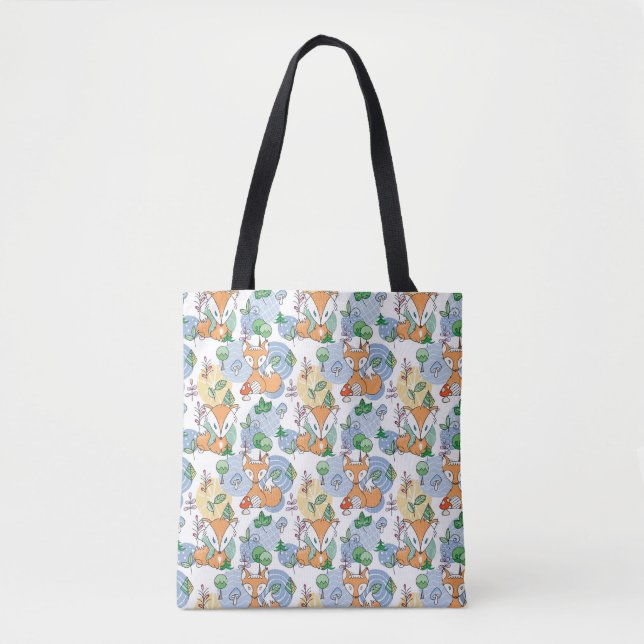 Tote Bag Petit motif mignon de Fox (Devant)