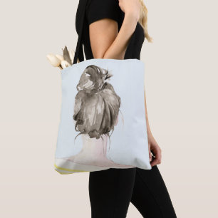 Tote Bag Petit pain Brown de noeud de dessus de cheveux