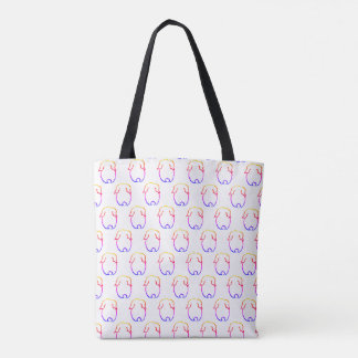 Tote Bag Petit pain de lapin multicolore