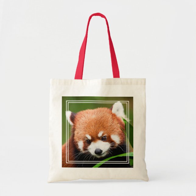 Tote Bag Petit Panda Rouge (Devant)