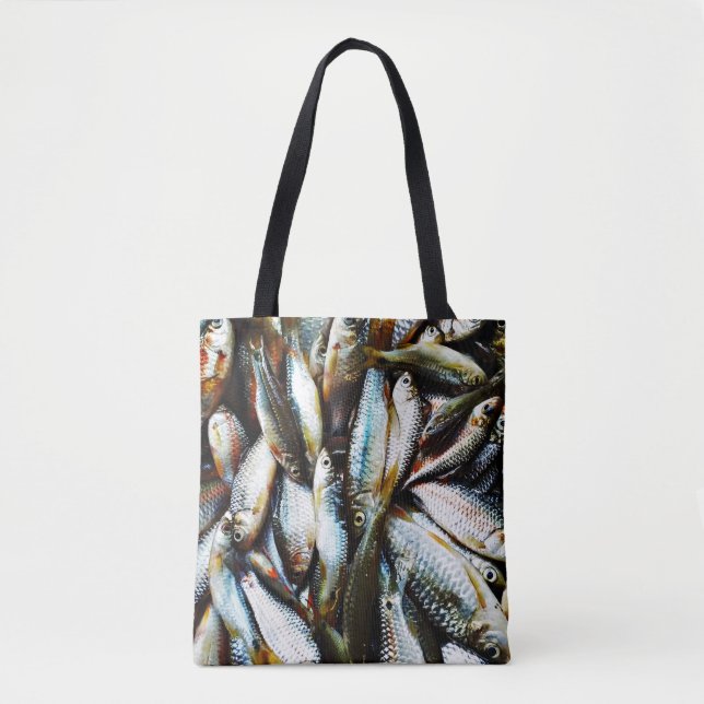 Tote Bag Petit poisson blanc (Devant)