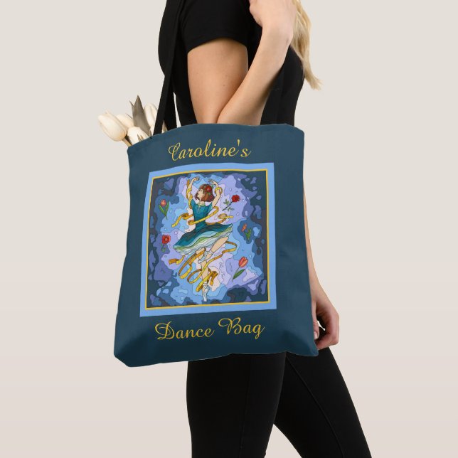Tote Bag Petite danseuse, personnalisée (De près)