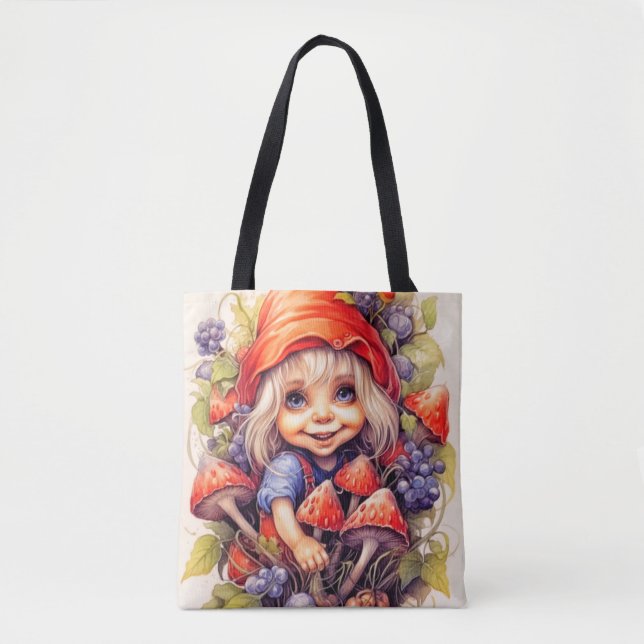 Tote Bag Petite ferme de campagne fille (Devant)