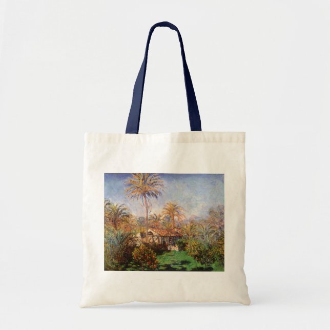 Tote Bag Petite ferme rurale à Bordighera par Claude Monet (Devant)