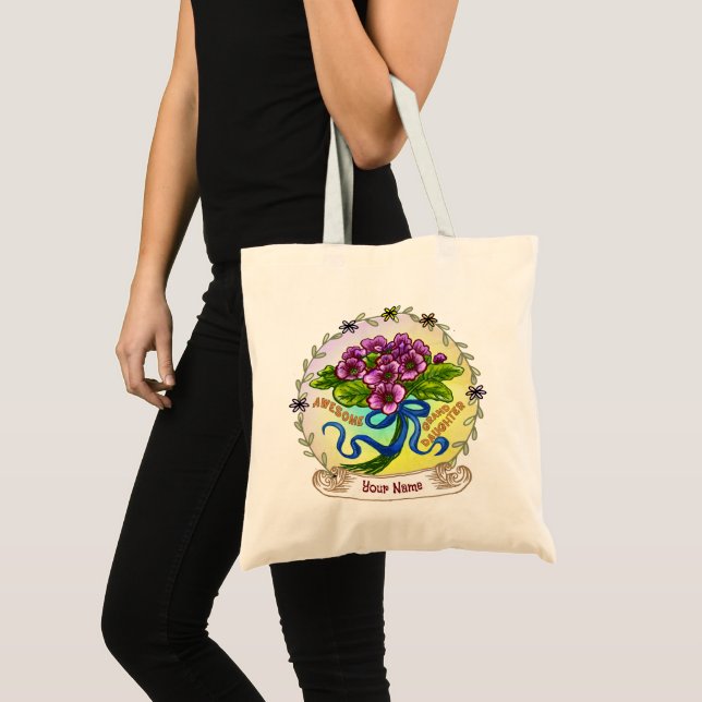Tote Bag Petite-fille géniale   (Devant (produit))