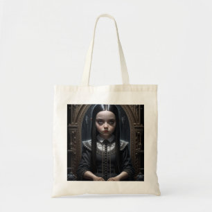 Tote Bag Petite fille gothique hantant l'art de l'IA Hallow