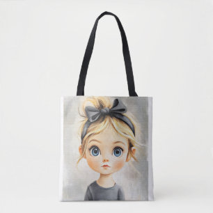 Tote Bag Petite fille mignonne avec de beaux yeux V1