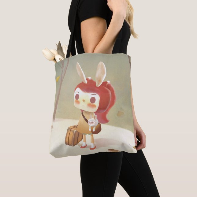 Tote Bag Petite fille perdue dans la forêt (De près)