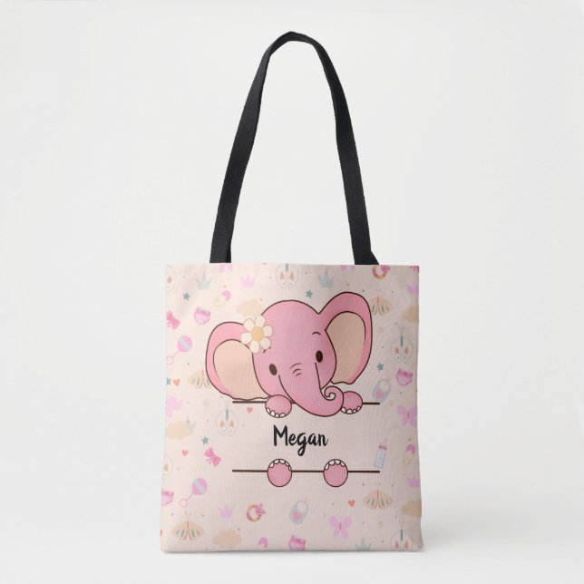 Tote Bag Petite fille personnalisée Fourre-tout (Devant)