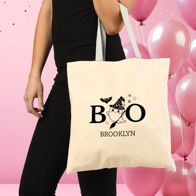 Tote Bag Petite Fille Rose Halloween Anniversaire (Créateur téléchargé)